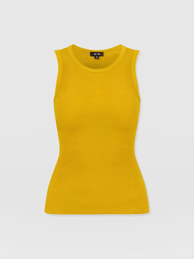 Nova Racer Vest - Mustard - Women's Vests | Saint + Sofia® USA