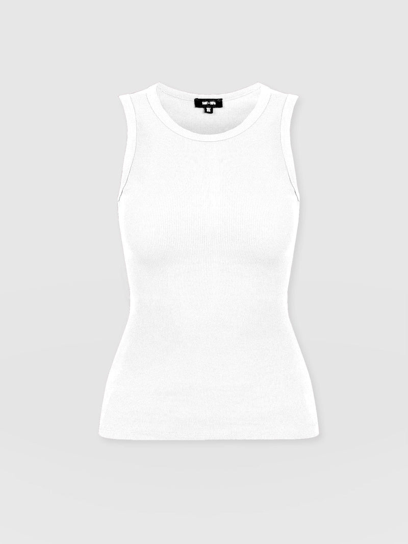 Nova Racer Vest White - Women's Vests | Saint + Sofia® US