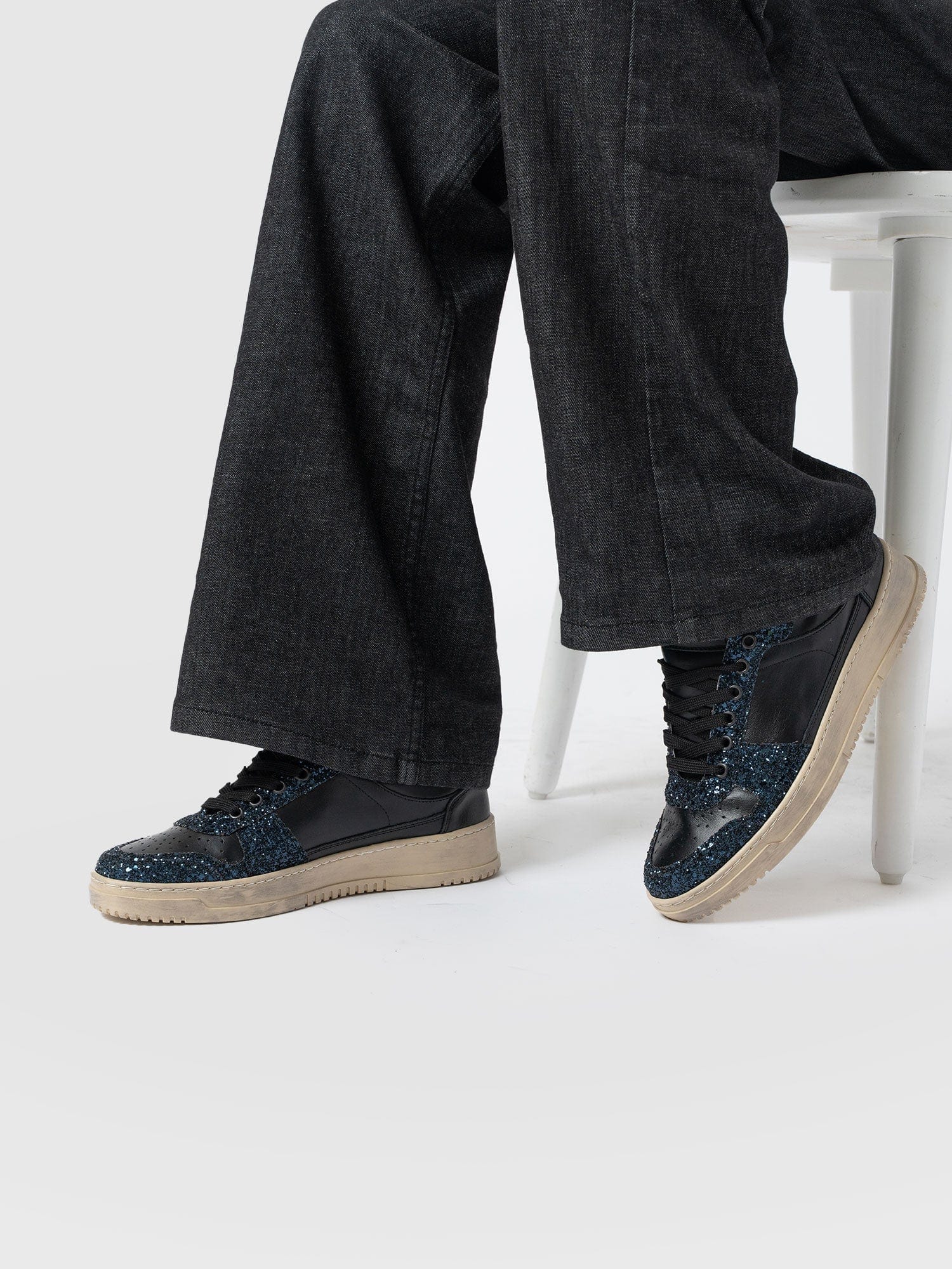 Onyx Sneaker - Black/Navy - Women's Shoes | Saint + Sofia? USA