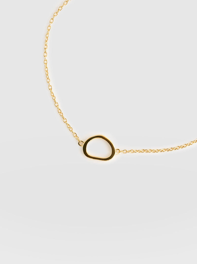 Organic Open Oval Bracelet Gold - Women's Jewellery | Saint + Sofia® USA