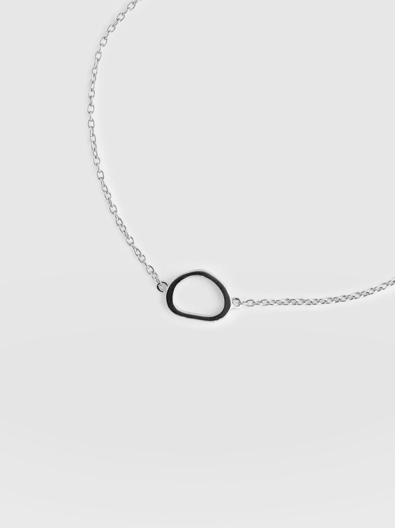 Organic Open Oval Bracelet Silver - Women's Jewellery | Saint + Sofia® USA