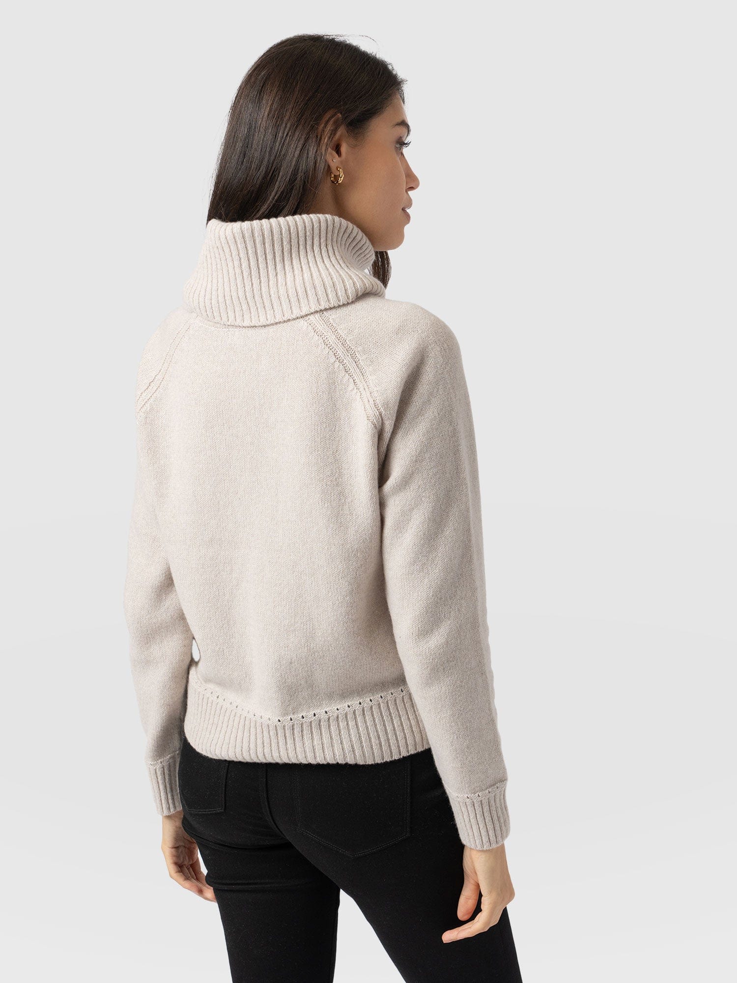 Oxford Cashmere Jumper - Cream - Women's Sweaters | Saint + Sofia® USA