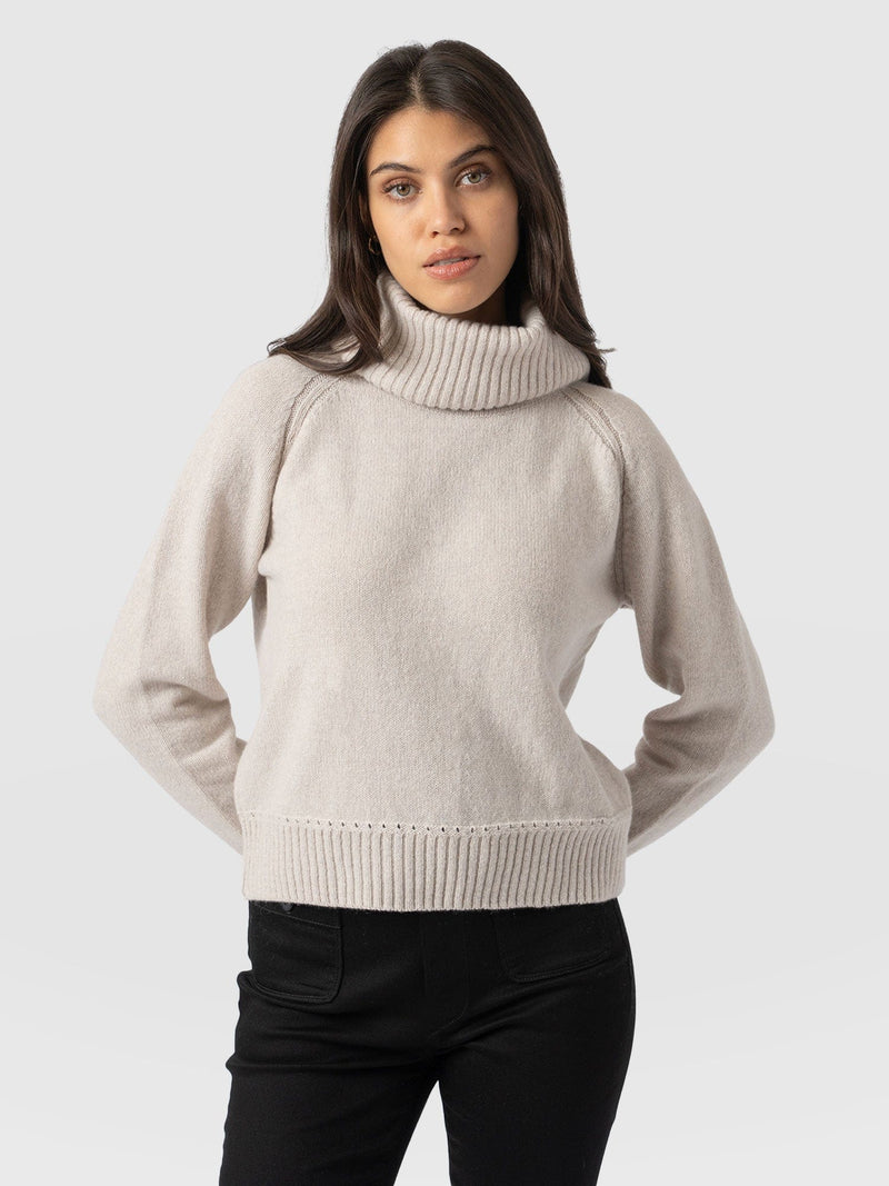 Oxford Cashmere Jumper - Cream - Women's Sweaters | Saint + Sofia® USA