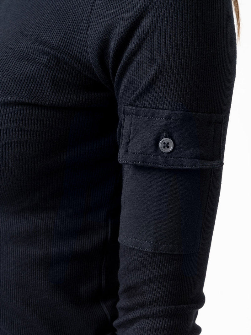 Pocket Turtle Neck Navy - Women's Sweaters | Saint + Sofia® USA