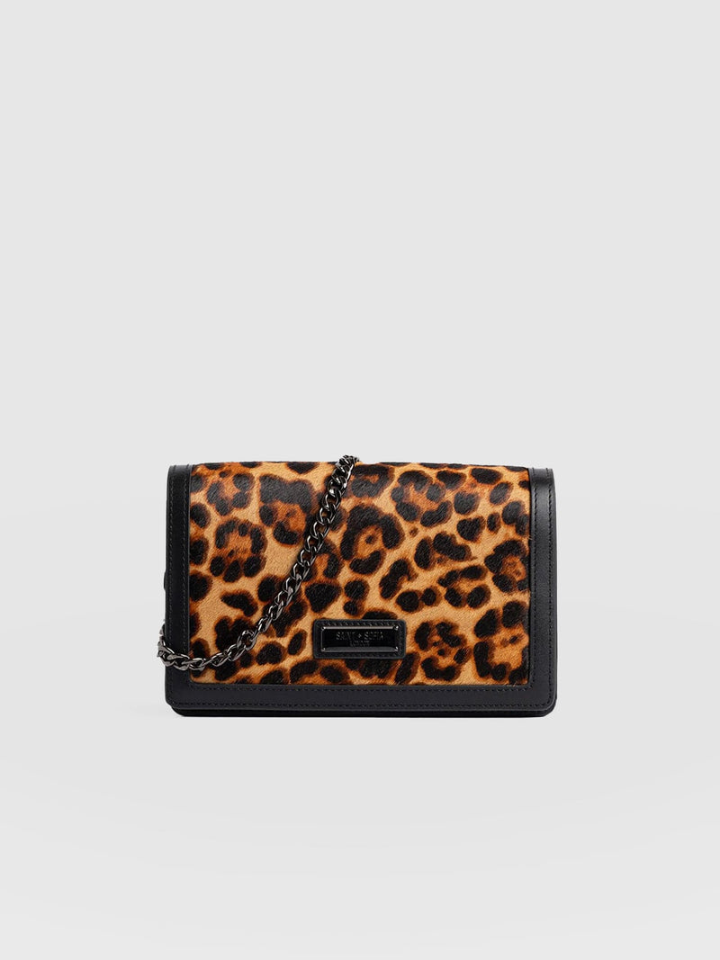 Primrose Chain Wallet Bag Leopard - Women's Bags | Saint + Sofia® US