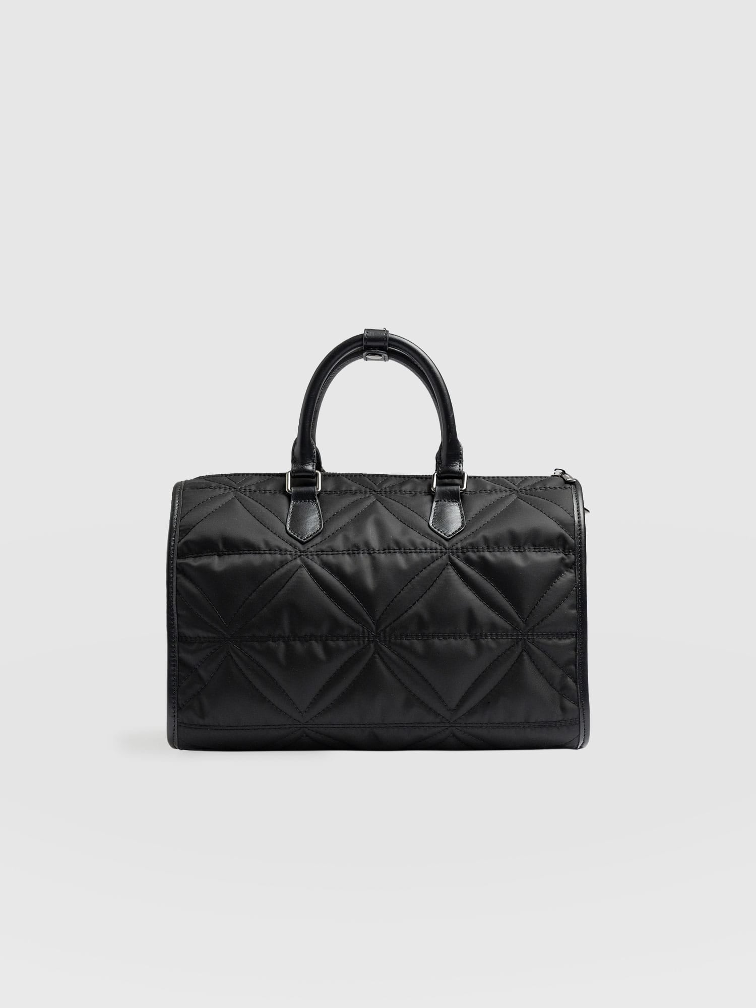 Quilted Maeve Duffle Bag Black - Women's Bags | Saint + Sofia® USA