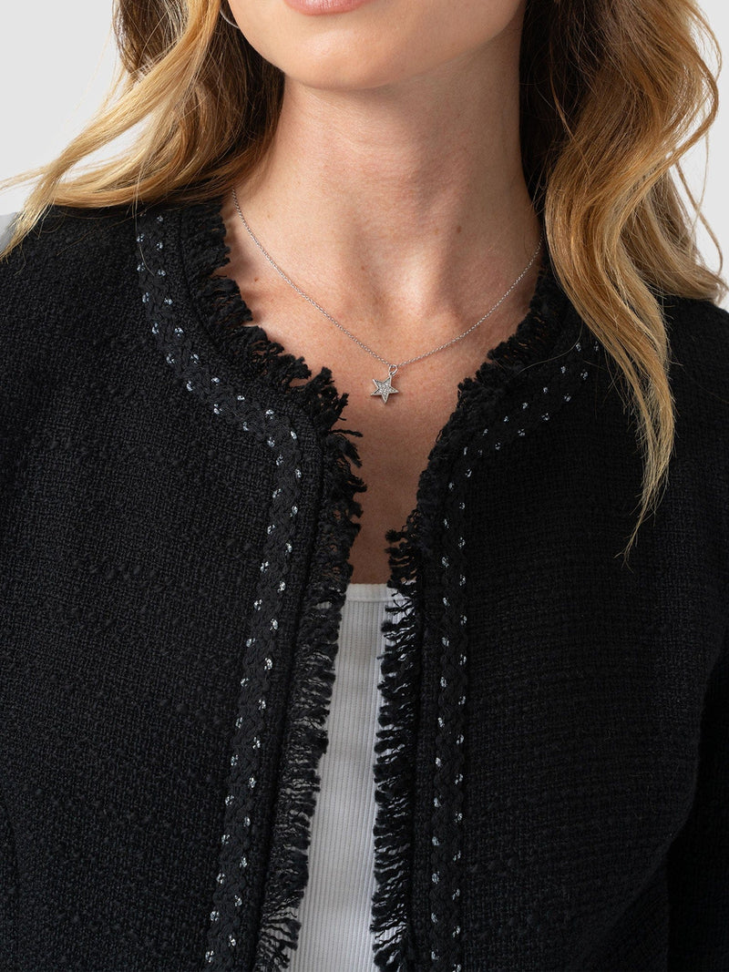 Rayner Jacket Black Bouclé - Women's Jackets | Saint + Sofia® US