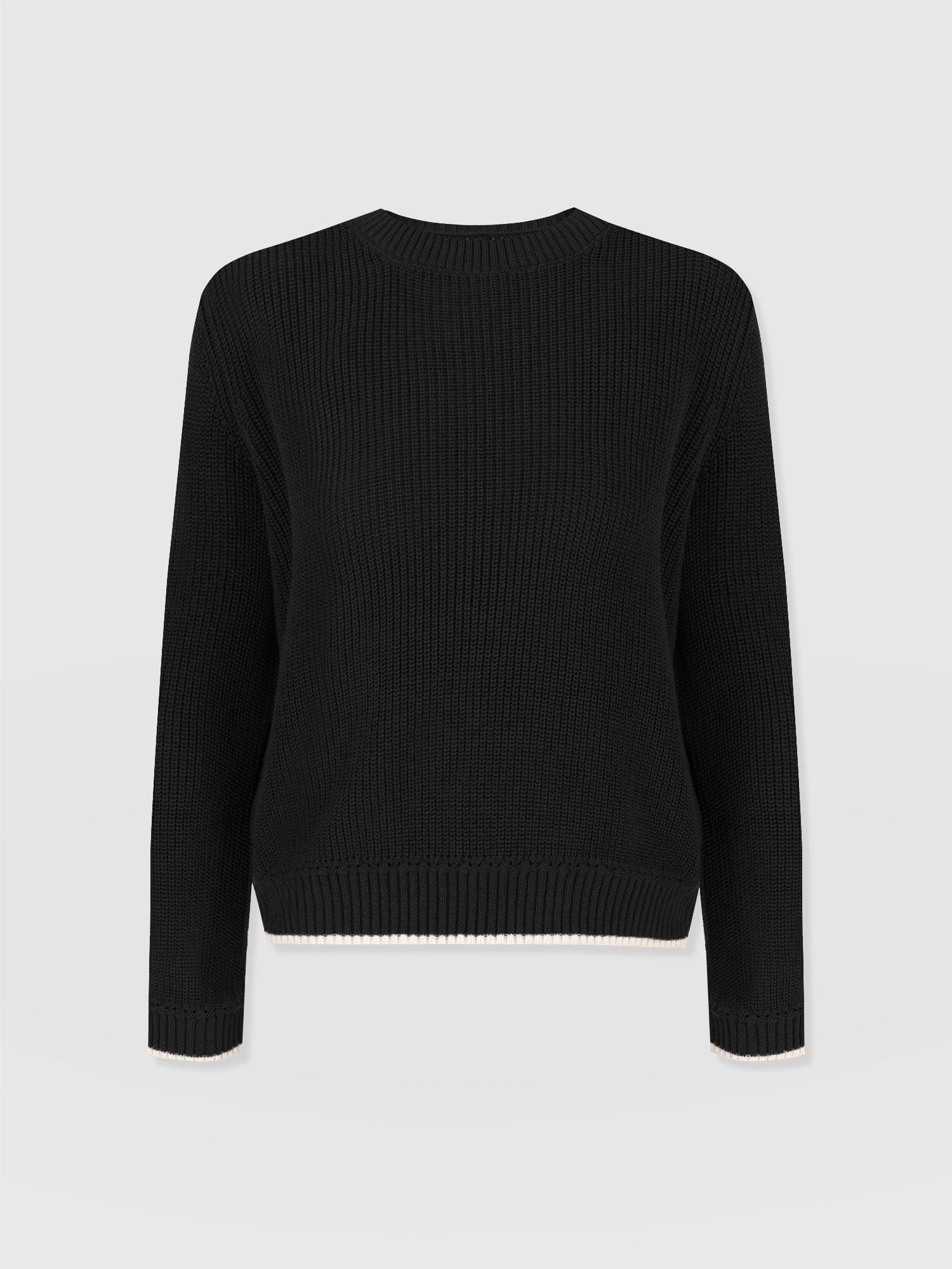 Remy Crop Sweater Black - Women's Sweaters | Saint + Sofia® US