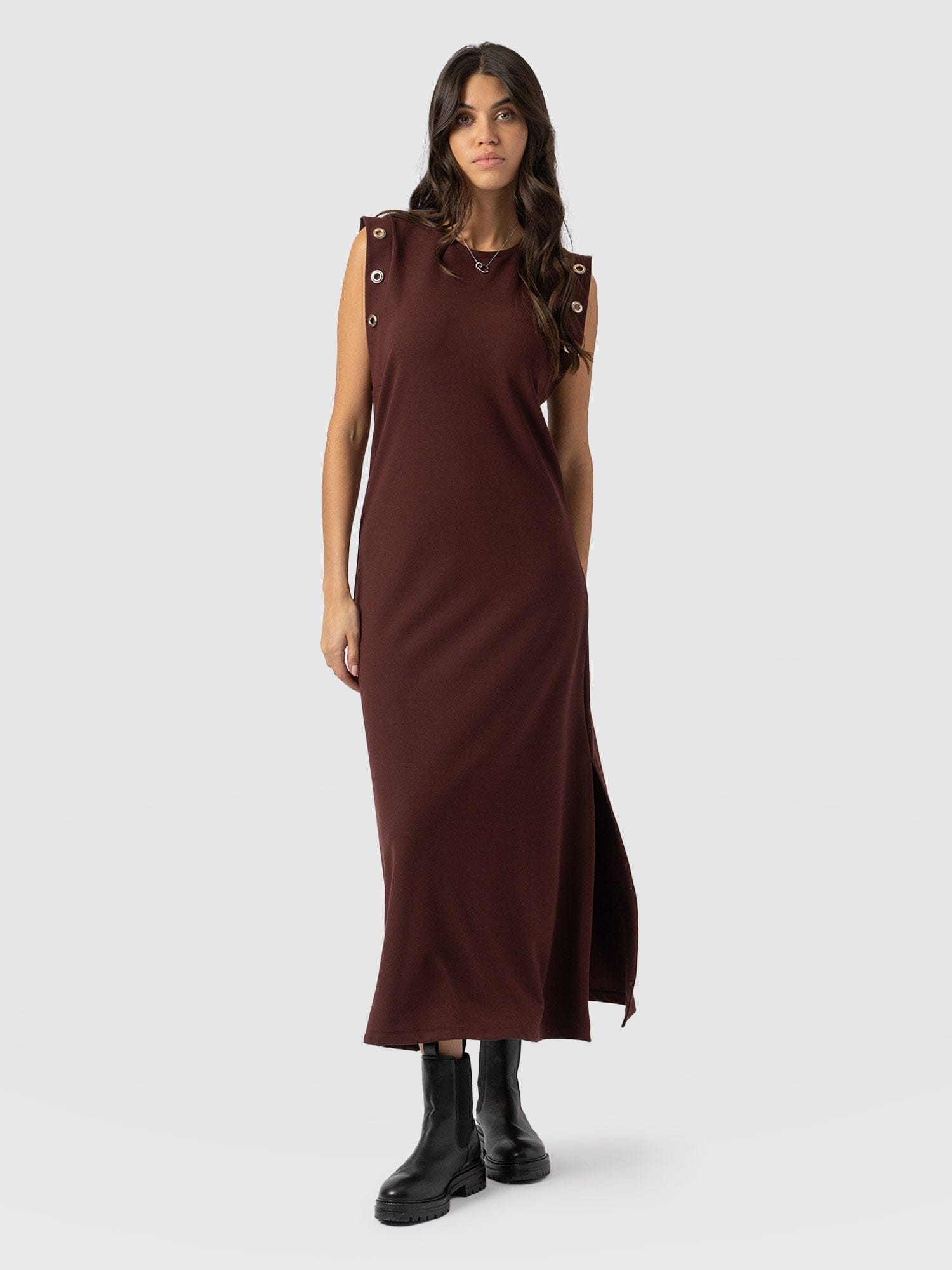 Rowan Dress Maroon - Women's Dresses | Saint + Sofia® US
