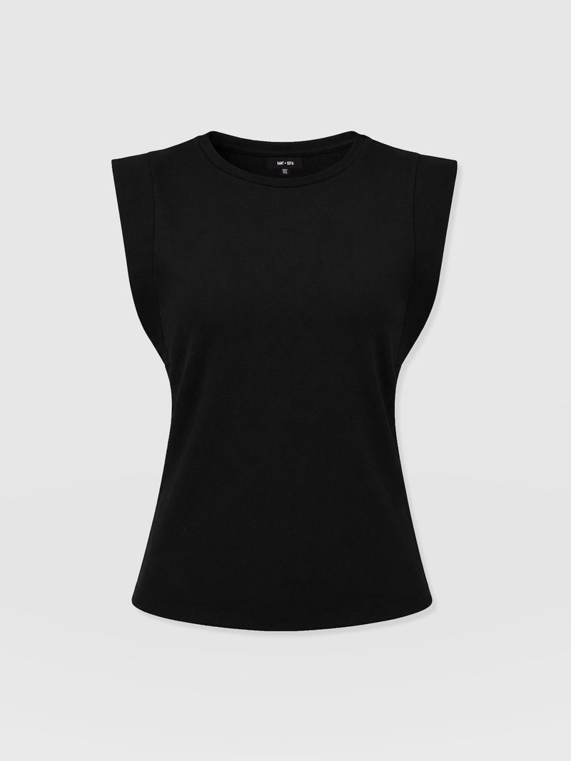 Rowan Tee - Black - Women's Sweaters | Saint and Sofia® USA