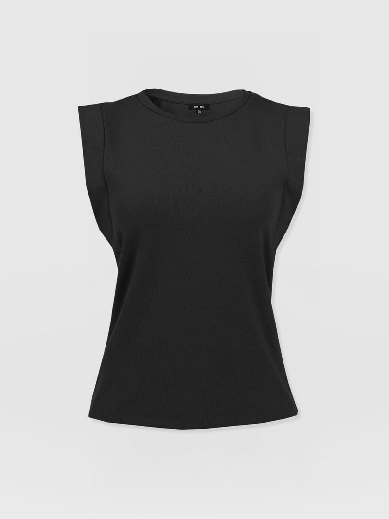 Rowan Tee - Black - Women's Sweaters | Saint + Sofia® USA