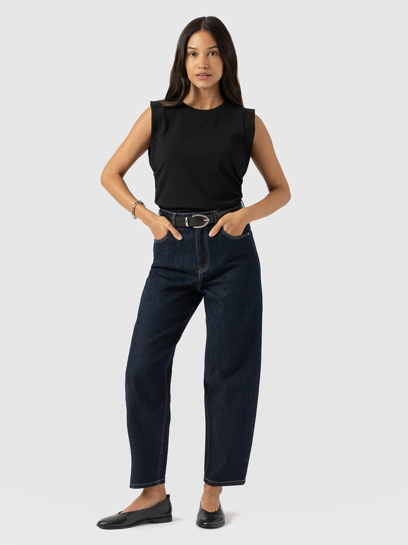 Rowan Tee - Black - Women's Sweaters | Saint + Sofia® USA