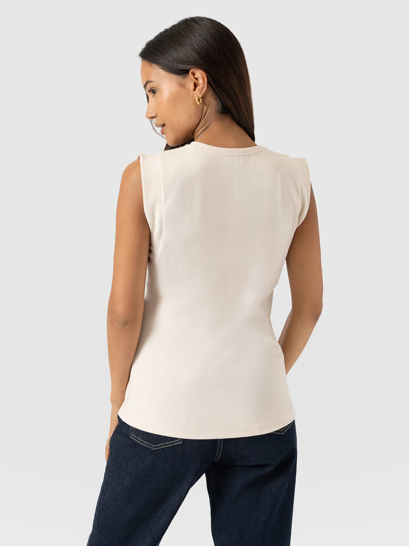 Rowan Tee - Cream - Women's T-shirts | Saint + Sofia® USA