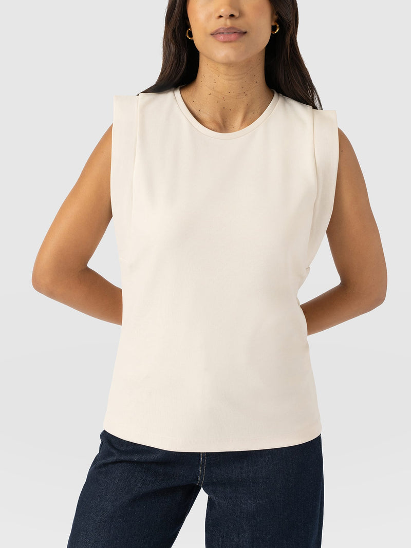 Rowan Tee - Cream - Women's T-shirts | Saint + Sofia® USA