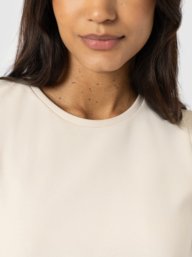 Rowan Tee - Cream - Women's T-shirts | Saint + Sofia® USA