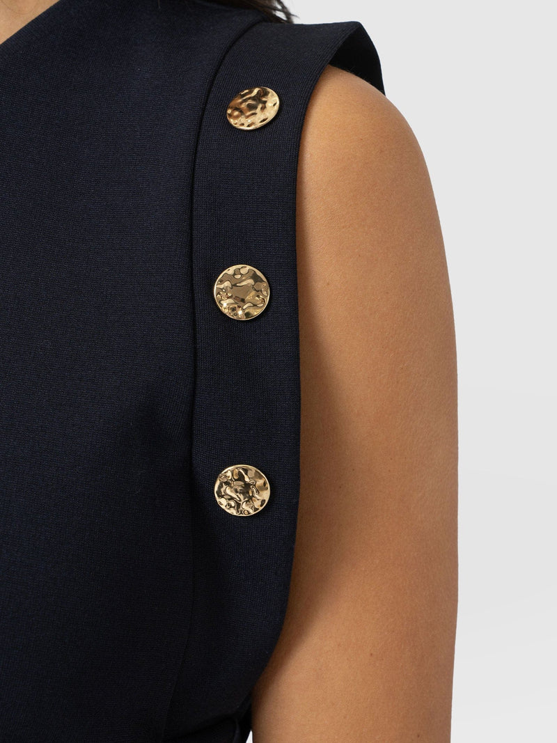 Rowan Tee - Navy - Molten - Women's T-shirts | Saint + Sofia® USA