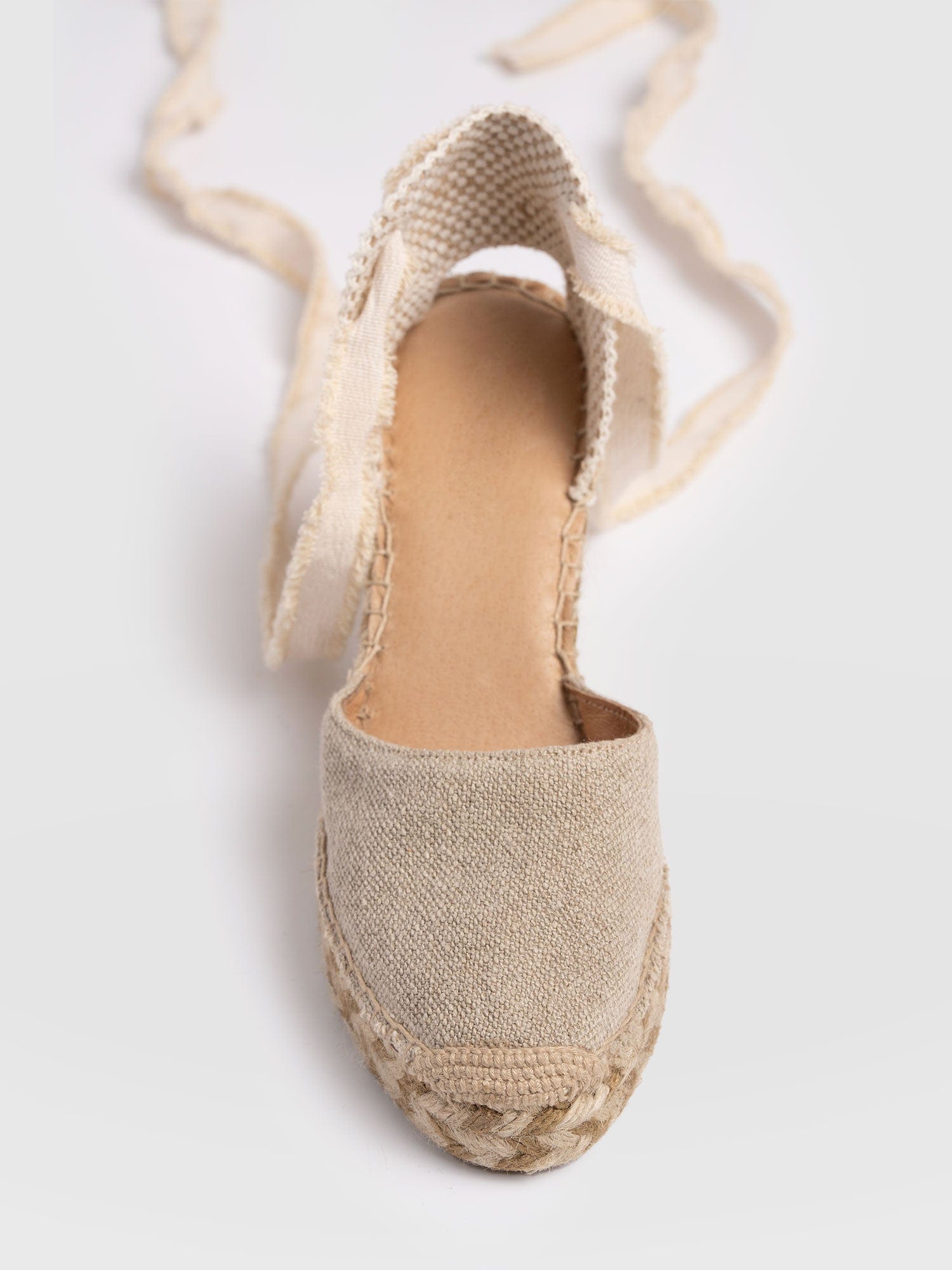 Rowe Espadrille Tie Wedges - Cream - Women's Sandals | Saint + Sofia® USA