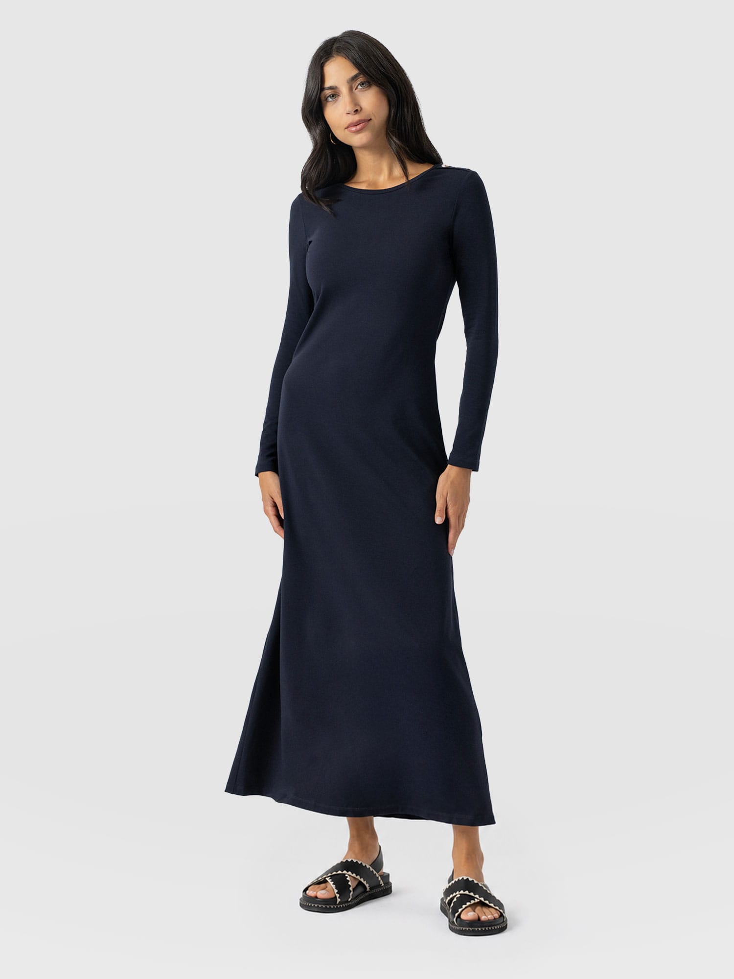 Runway Maxi Dress Navy - Women's Dresses | Saint + Sofia® USA