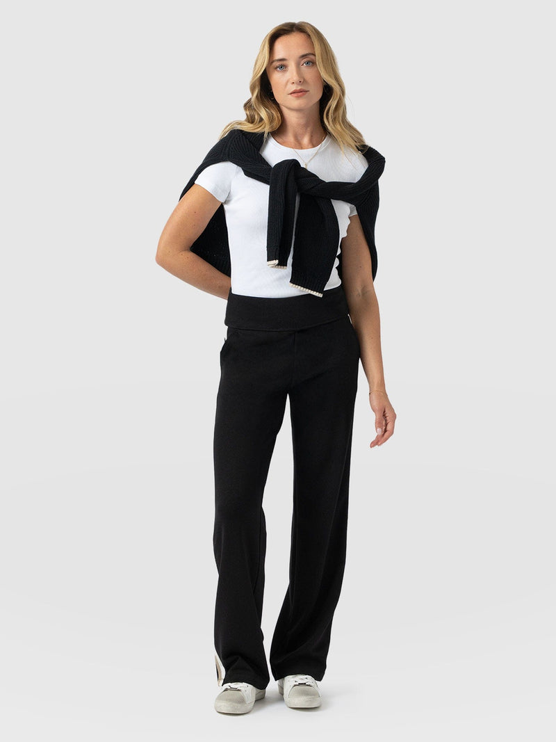 Runway Pant - Black Stripe - Women's Pants | Saint and Sofia® USA