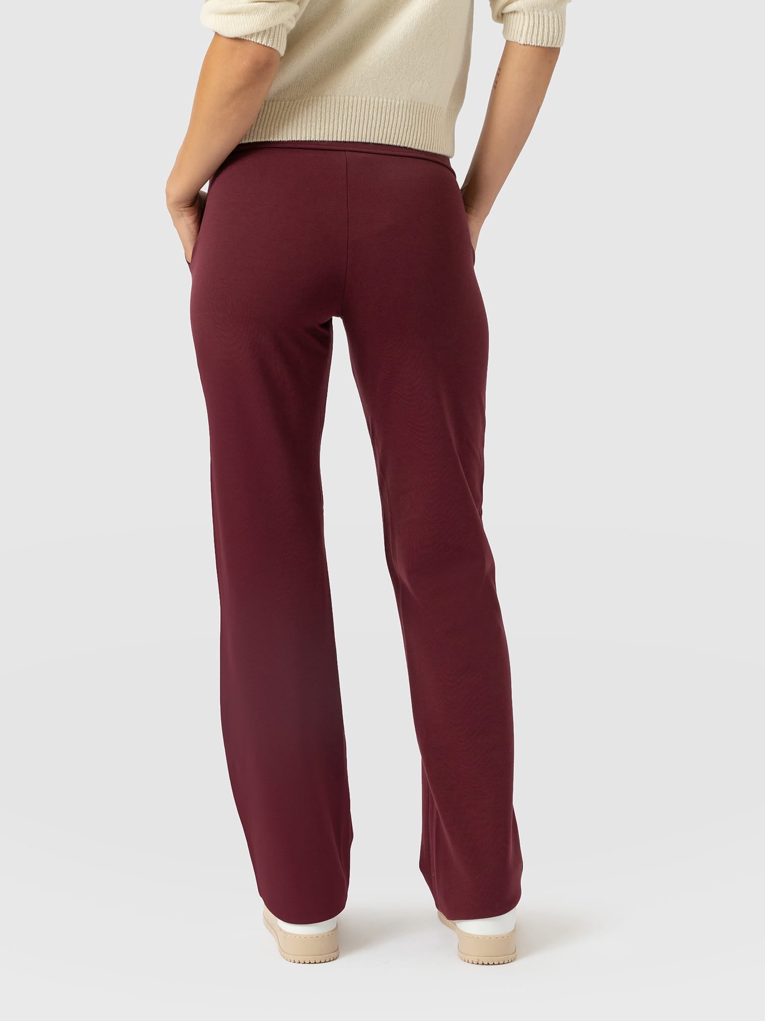 Runway Pant Burgundy - Women's Pants | Saint and Sofia® USA