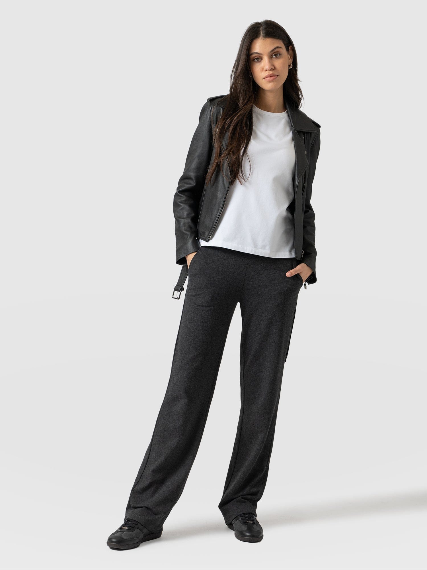 Runway Pant Charcoal - Women's Pants | Saint + Sofia® USAA – Saint + Sofia® Inc | Official