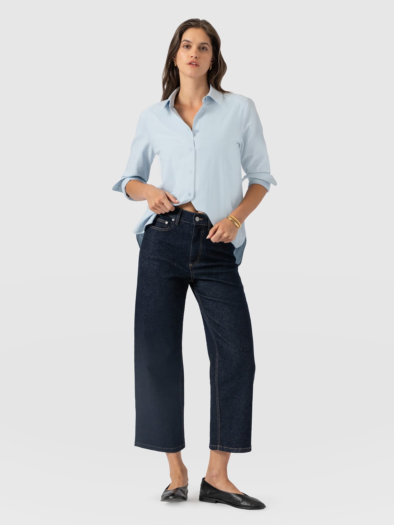 Rylie Crop Jean - Indigo - Women's Jeans | Saint and Sofia® USA