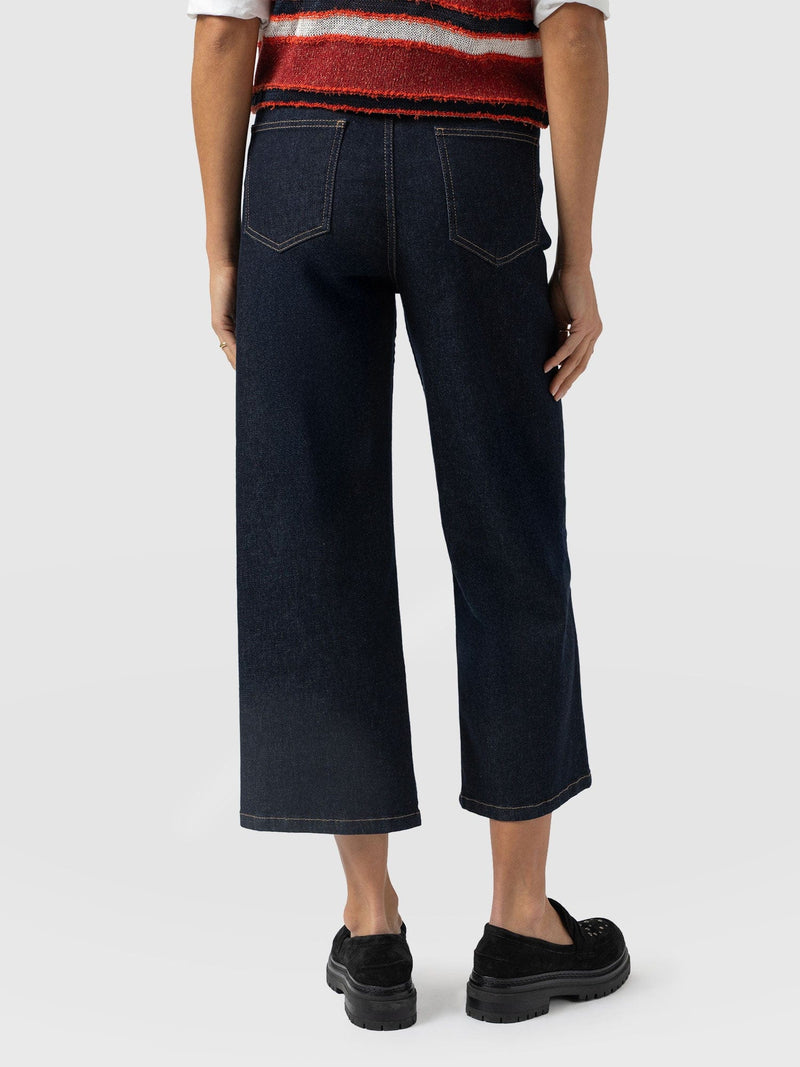 Rylie Crop Jean - Indigo - Women's Jeans | Saint + Sofia® USA