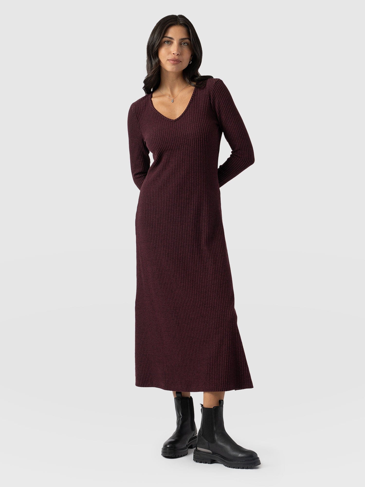 Sienna Wedge in Burgundy