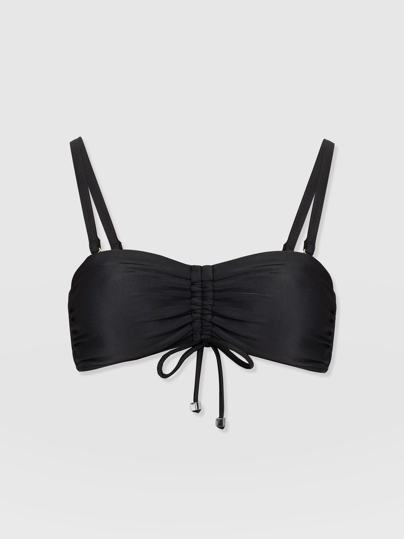 Skye Bandeau Bikini Top Black - Women's Swimwear | Saint + Sofia® USA