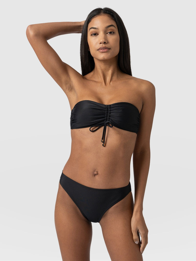 Skye Hipster Bikini Bottom Black - Women's Swimwear | Saint + Sofia® USA