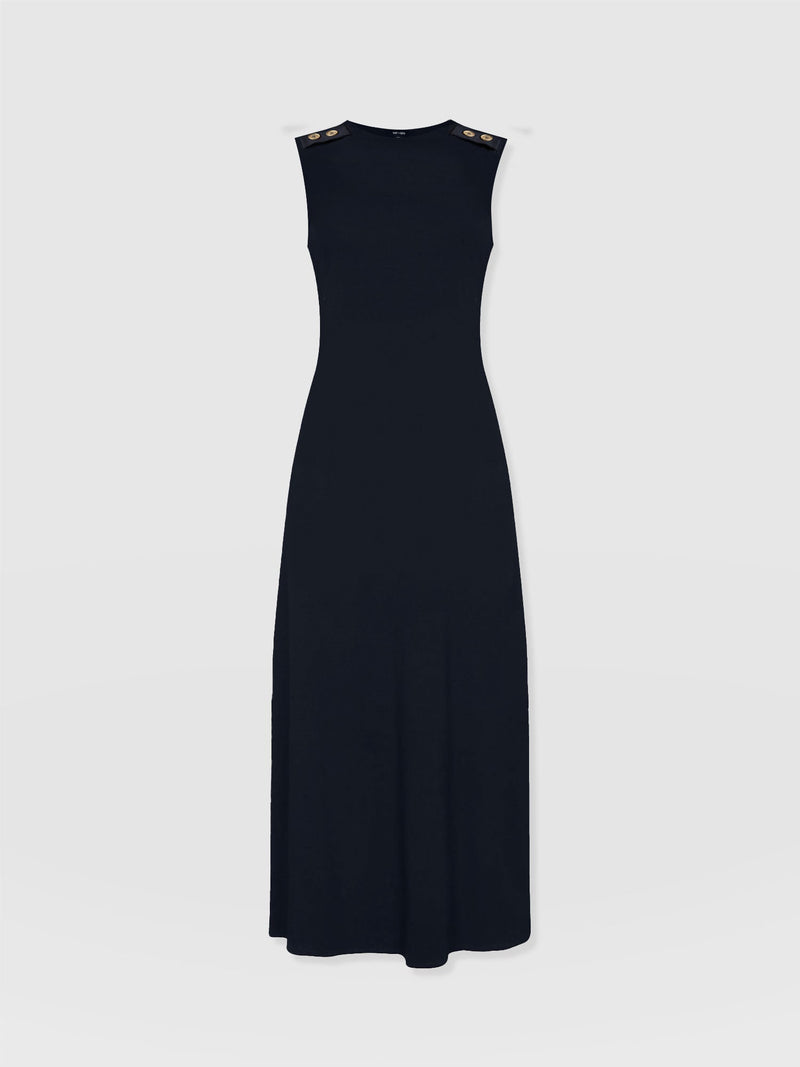 Sleeveless Runway Maxi Dress - Navy - Women's Dresss | Saint + Sofia® USA