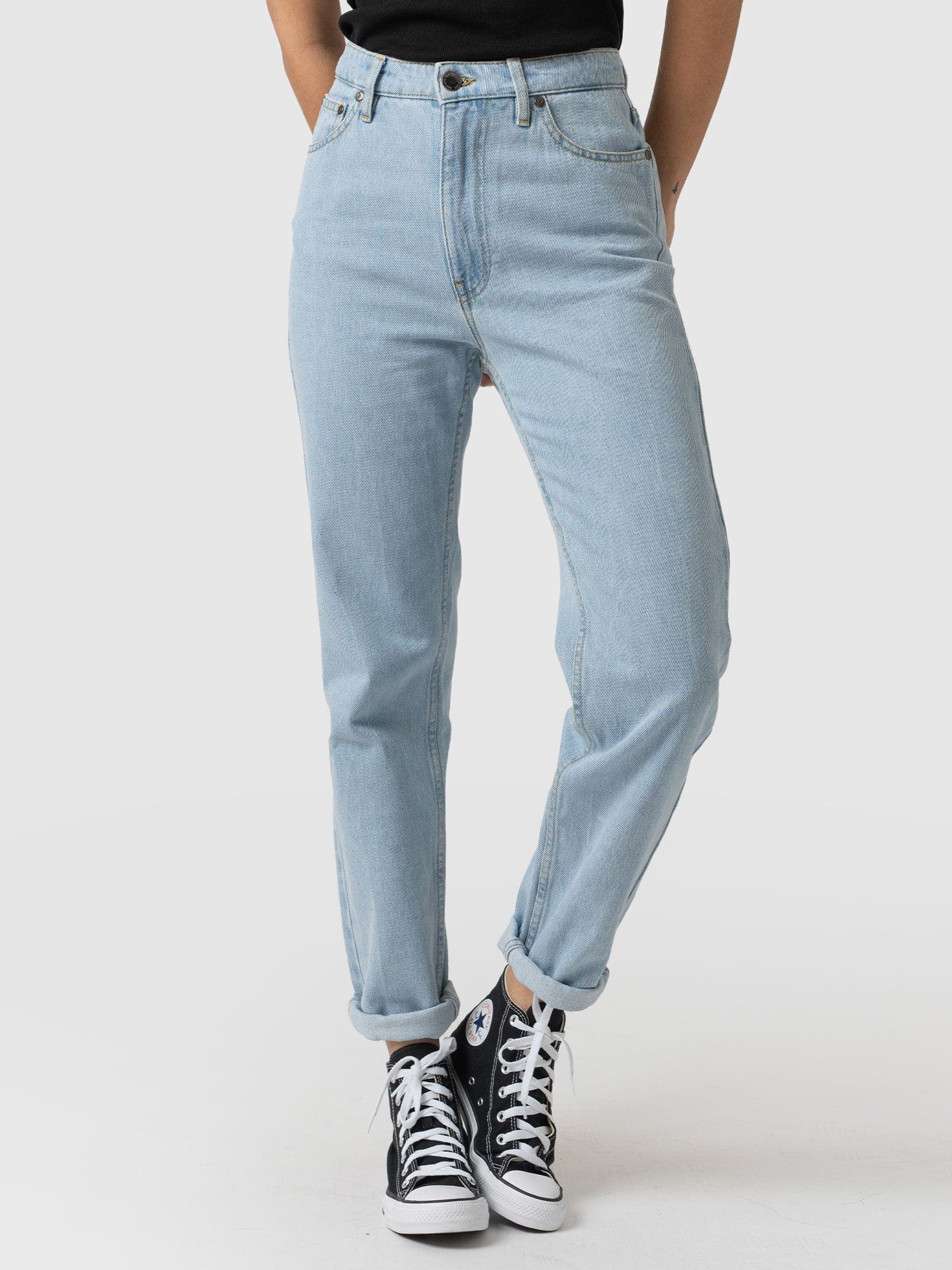 Slim Mom Jeans Pale Blue - Women's Jeans | Saint + Sofia® USA