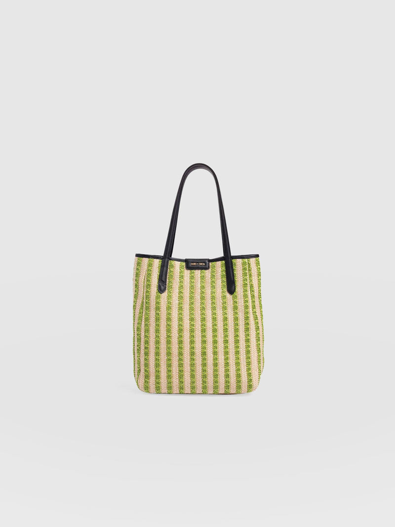 Stella Shopper Bag - Green Raffia - Women's Handbags | Saint + Sofia® USA