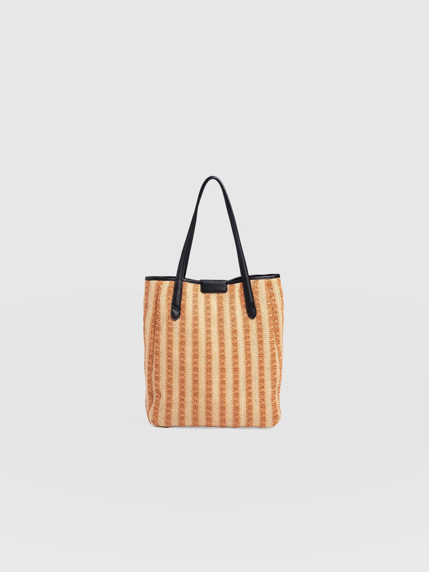 Stella Shopper Bag - Orange Raffia - Women's Handbags | Saint + Sofia® USA
