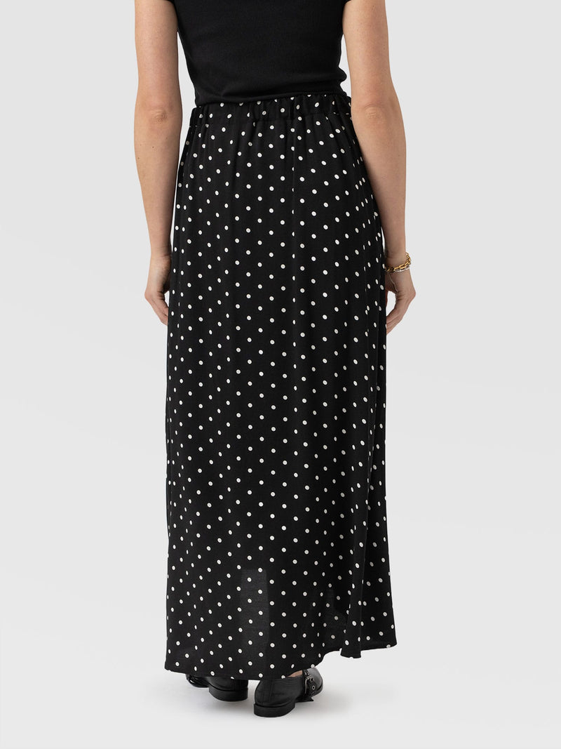 Sutton Skirt - Black Polka Dot - Women's Skirts | Saint + Sofia® USA