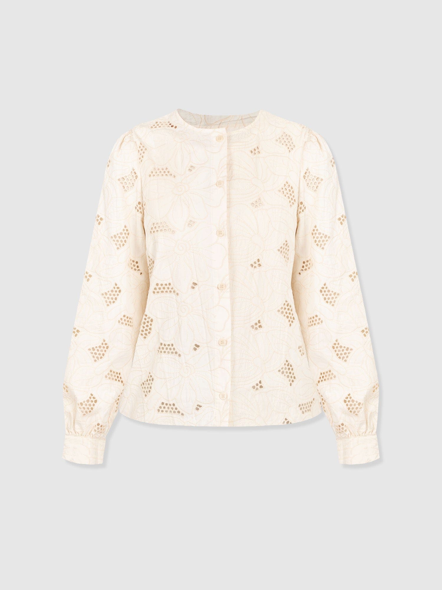 Tabitha Blouse - Cream Floral - Women's Blouses | Saint + Sofia® USA