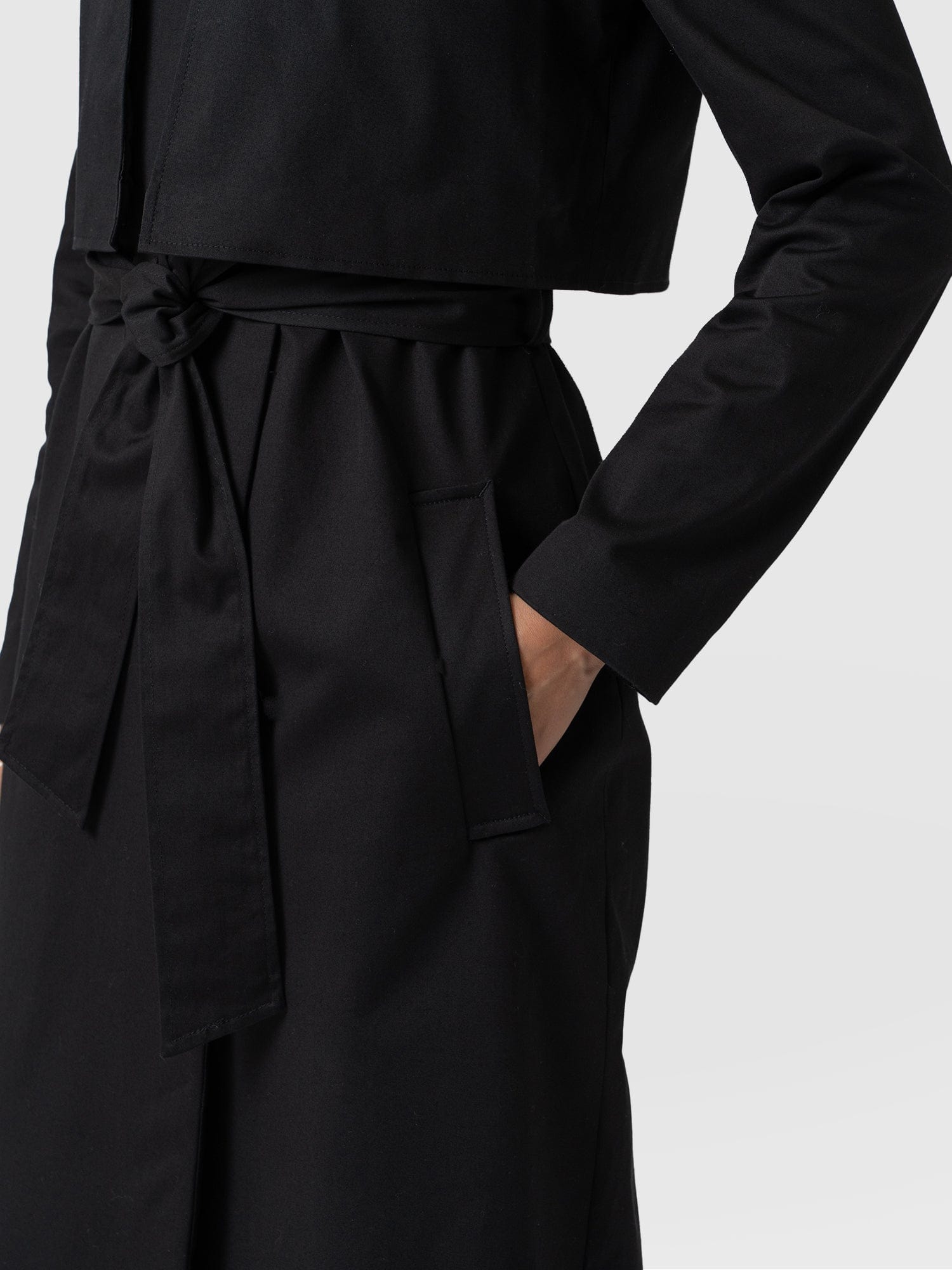 Trench Coat Black - Women's Overcoats | Saint and Sofia® USA