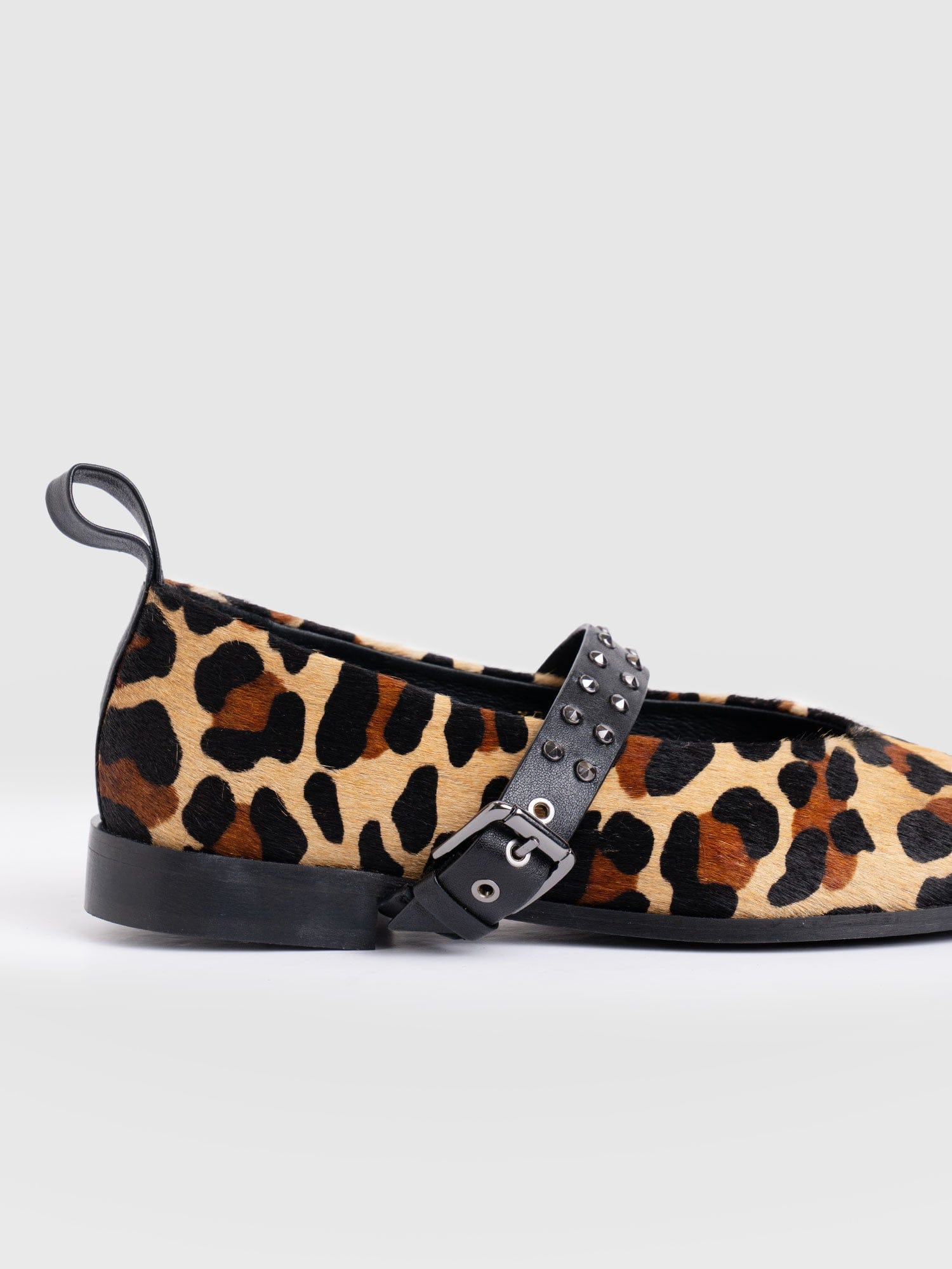 Vega Studded Ballerina Flats - Leopard - Women's Shoes | Saint + Sofia? USA