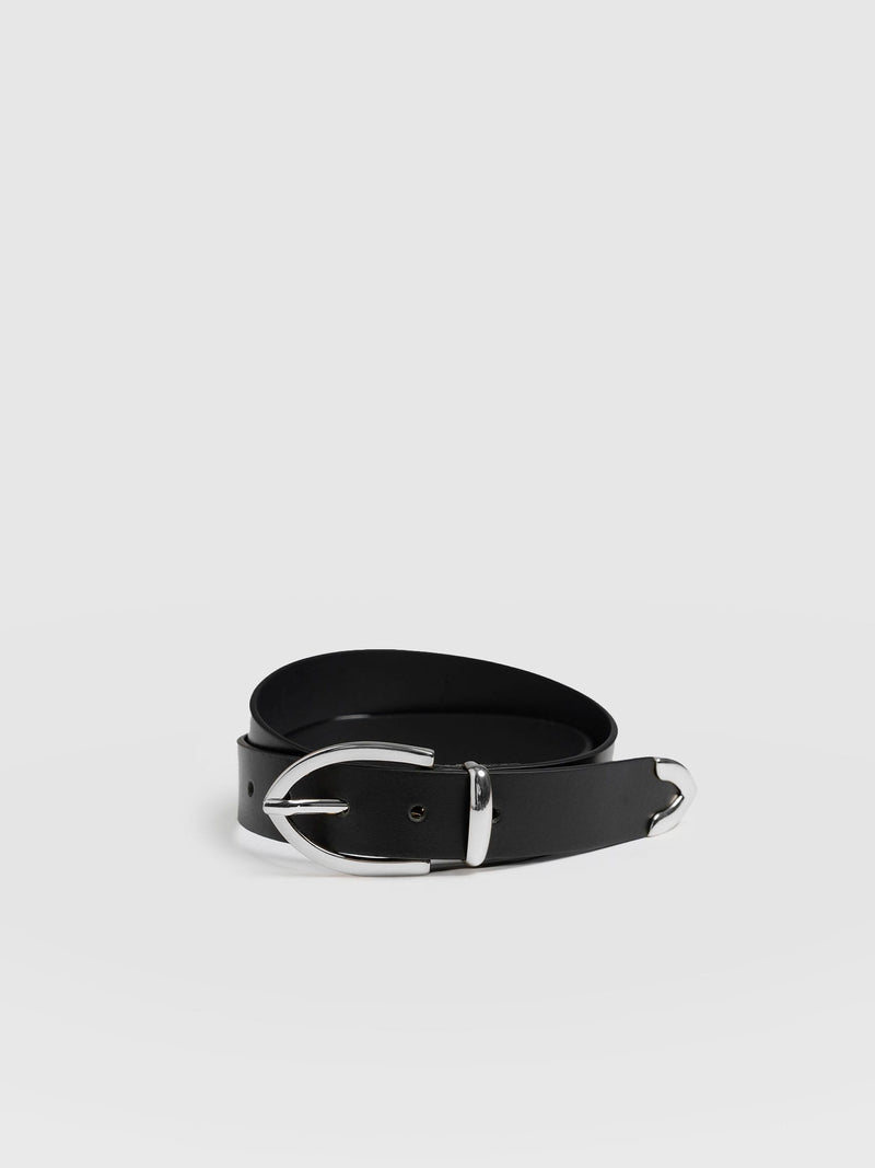 Victory Belt - Black/Silver - Women's Accessories | Saint + Sofia® USA