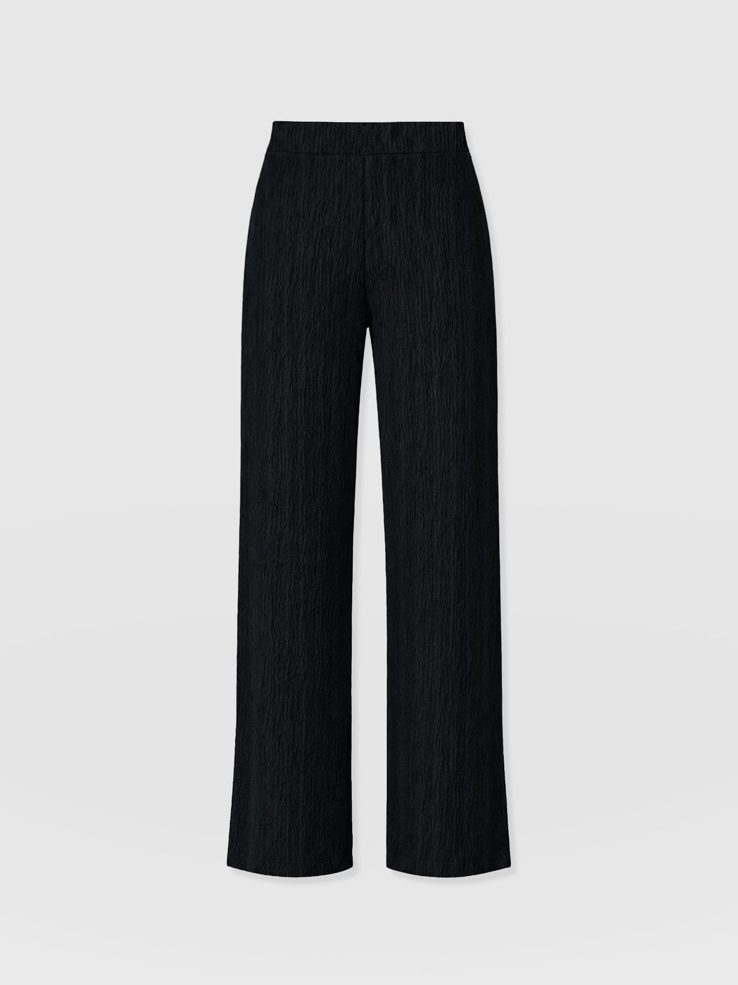 Victory Straight Leg Pant - Black Textured - Women's Pants | Saint and Sofia® USA