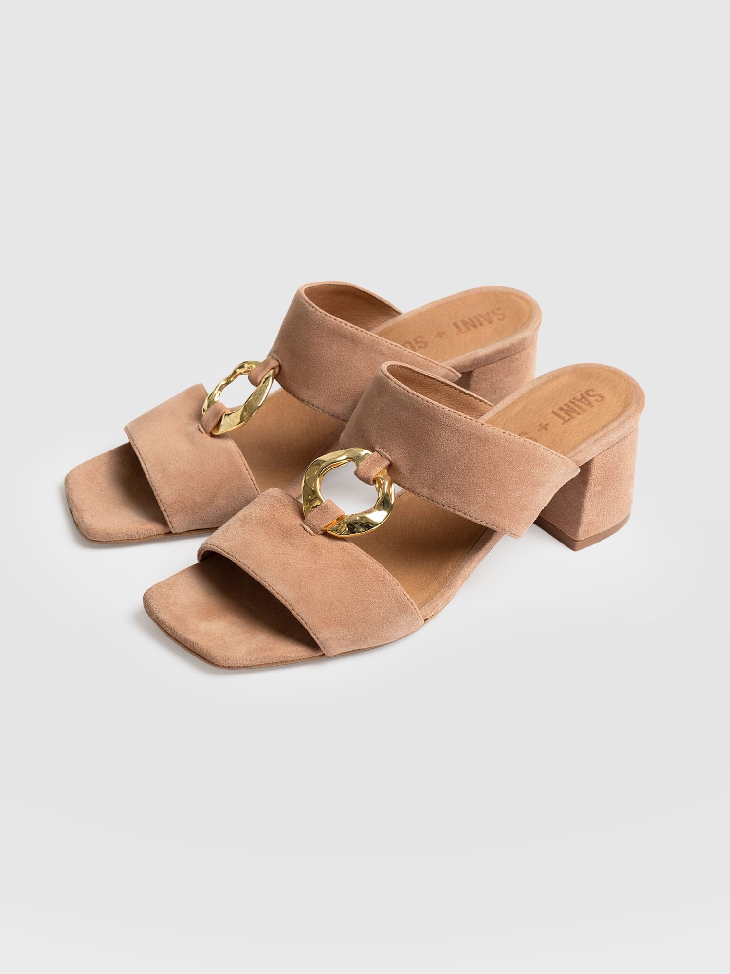 Vivienne Heeled Mules - Blush - Women's Shoes | Saint + Sofia® USA