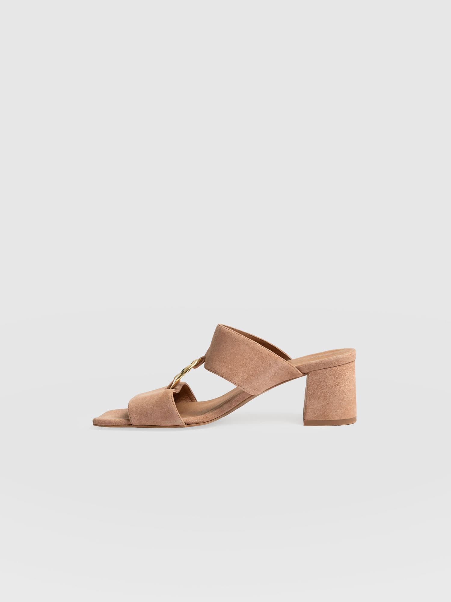 Vivienne Heeled Mules - Blush - Women's Shoes | Saint + Sofia® USA