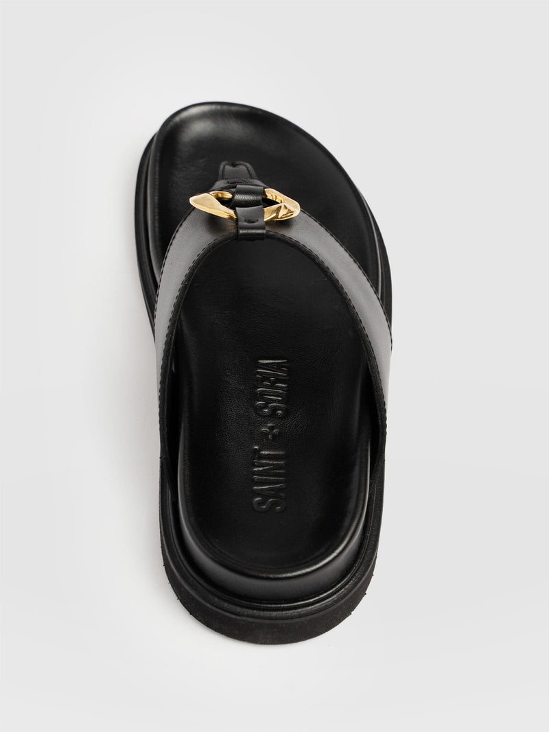 Vivienne Slides - Black - Women's Shoes | Saint + Sofia® USA