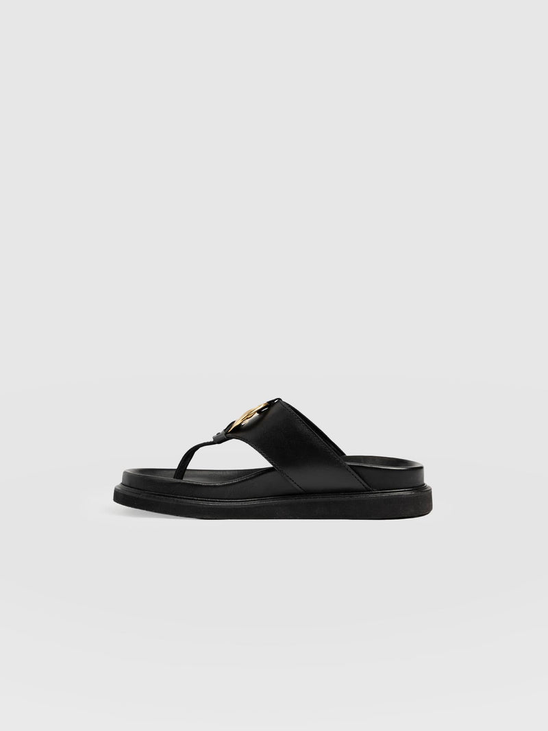 Vivienne Slides - Black - Women's Shoes | Saint + Sofia® USA