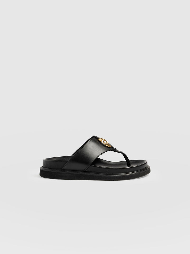 Vivienne Slides - Black - Women's Shoes | Saint + Sofia® USA