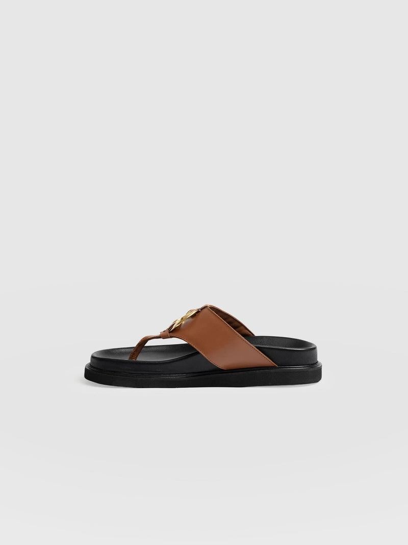 Vivienne Slides - Tan - Women's Shoes | Saint + Sofia® USA