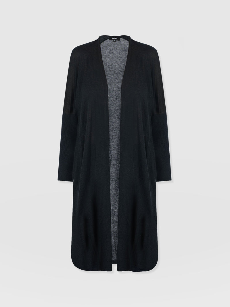 Waterfall Cardigan - Black - Women's Cardigans | Saint + Sofia® USA