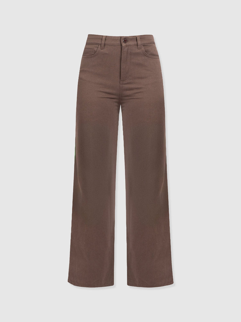 Wide Leg Jeans - Brown - Women's Jeans | Saint + Sofia® USA