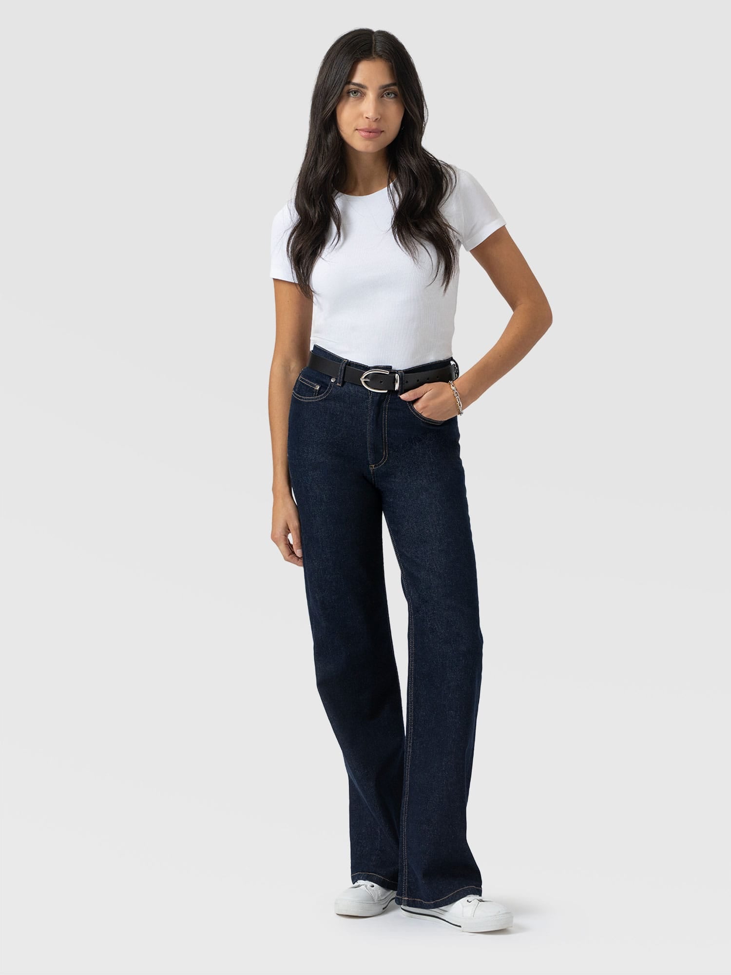 Wide Leg Jean - Indigo Blue - Women's Jeans | Saint + Sofia® US