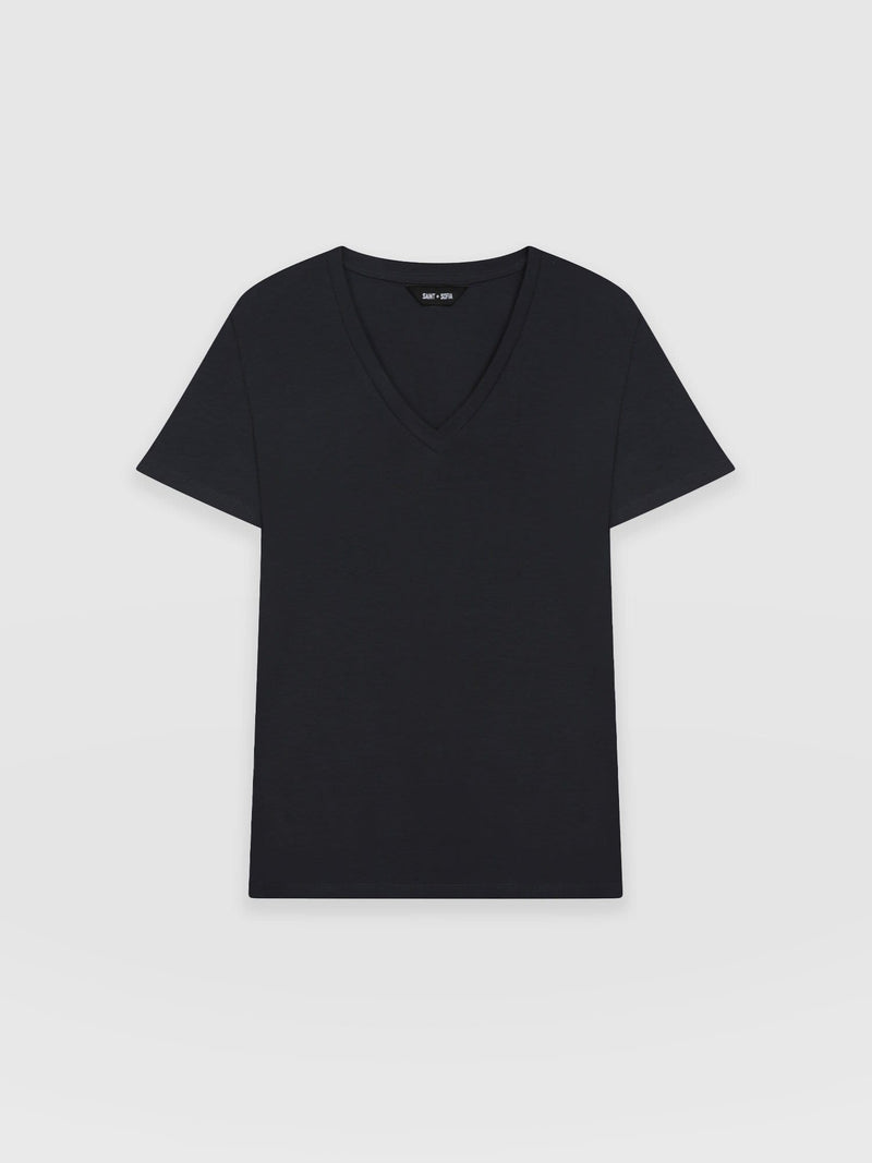 Apartment Tee Navy - Women's T-Shirts | Saint + Sofia® USA